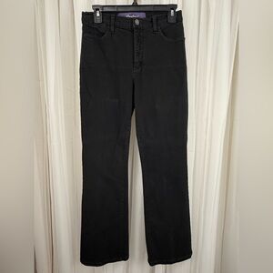 NYDJ Not Your Daughter’s Jeans Black Bootcut Jeans Size 6 Bling Pocket Stretch